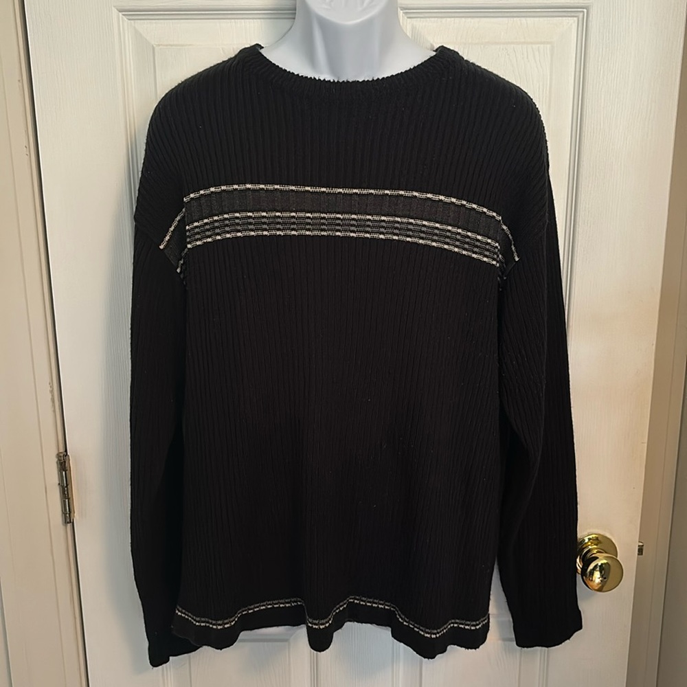 Vintage Grunge Hipster Sweater with Stripes
